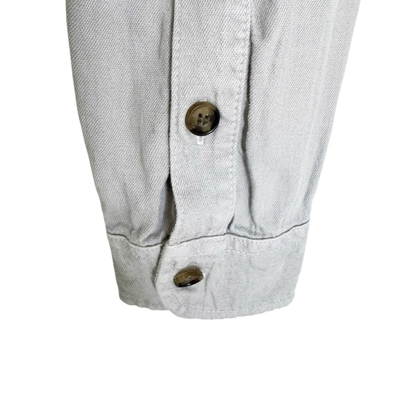 Faherty Linen Blend Arlie Utility Jumpsuit in Stone Size XS - Picture 8 of 13